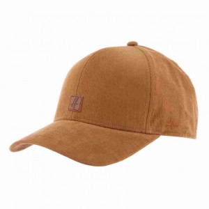 Casquette  velours tabac