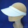 Visière sport serre-tête femme et homme : couleur - blanc, taille - 54cm à 60cm