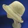 Chapeau petit breton Raphia femme :  garniture - Ficelle, Taille Réglable - par lacet de 54cm à 58cm