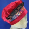 Béret rouge femme : couleur - rouge, taille - M.56.57cm