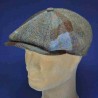 casquette irlandaise Harris tweed haut de gamme : couleur - Amande patch, taille - 55cm