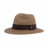 Chapeau anti UV homme et femme : couleur - chiné marron, Mixte - Homme et Femme, Taille Réglable - par lacet 59cm à 61cm