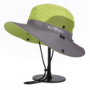 chapeau de surf anti UV homme et femme vert gris