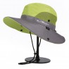 chapeau de surf anti UV homme et femme vert gris : couleur - vert-gris, Taille Réglable - par lacet de 55cm à 59cm