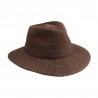 Chapeau suede anti UV bord moyen : couleur - suede, Taille Réglable - par lacet de 55cm à 59cm