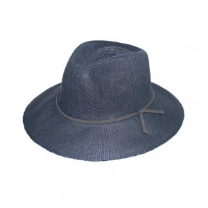 Chapeau bleu pétrole anti UV bord moyen