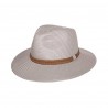 Chapeau grey anti UV homme et femme : couleur - gris clair, Mixte - Homme et Femme, Taille Réglable - par lacet de 55 à 60cm