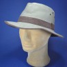 Chapeau de randonnée homme et femme : couleur - beige, Mixte - Homme et Femme, Taille Réglable - scratch intérieur L (58 à 59cm)