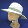 Chapeau jade moyen bord anti UV homme et femme :  garniture - Jade, couleur - blanc, Mixte - Homme et Femme, taille - 59/61cm