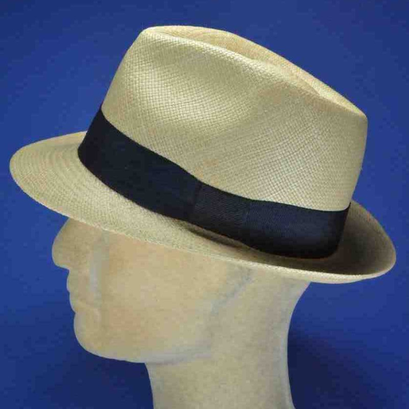 Chapeau Trilby En Cuir Véritable - Léger, Souple, Taille M, Bord 4 Cm Renforcé