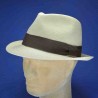 Chapeau Panama trilby homme :  garniture - marron, couleur - naturel 42, Mixte - Homme et Femme, taille - XL-(61-62 cm)