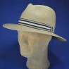 Chapeau PANAMA authentique d'Equateur : couleur - naturel 42, Mixte - Homme et Femme, taille - S-(55-56 cm)