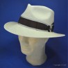 Chapeau Panama STETSON homme et femme :  garniture - marron, couleur - naturel 42, Mixte - Homme et Femme, taille - L.58.59cm