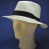 Chapeau panama pour hommes et femmes : couleur - blanchi, taille - S.54.55cm