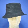 Chapeau bob de pluie homme : couleur - noir, taille - 55cm