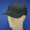 Casquette noire en cuir homme : couleur - noir, Taille Réglable - de 55 à 60cm