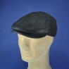 casquette haut de gamme cuir forme anglaise noire : couleur - noir, taille - 57cm