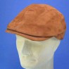 casquette haut de gamme cuir forme gatsby brique : couleur - brique, taille - 59cm