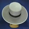 Chapeau andalou gris : couleur - gris clair, taille - 54cm