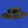 Chapeau andalou noir : couleur - noir, taille - 54cm