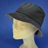 Chapeau de pluie imperméable femme : couleur - noir / taupe, taille - 57cm