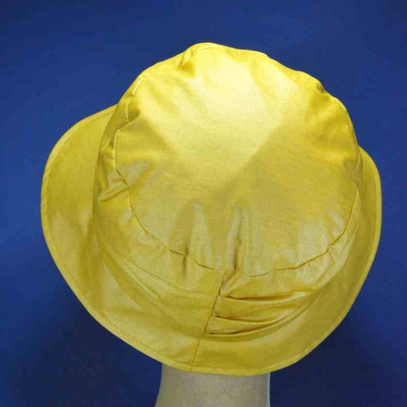 Chapeau De Pluie Unisexe à Large Bord – Imperméable PU, Taille M (56-58 Cm), Noir