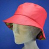 Chapeau bob de pluie imperméable fashion : couleur - rouge, taille - 55cm