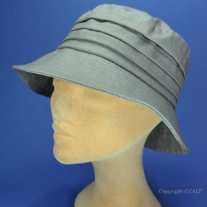 chapeau cloche gris