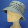 chapeau cloche gris : couleur - gris, taille - S.54.55cm