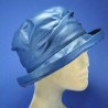 chapeau de pluie femme plastifié : couleur - bleu marine 5, taille - 57cm