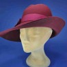 chapeau feutre femme : couleur - taupe, taille - 57cm