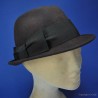 chapeau feutre femme : couleur - marron chocolat, taille - M.56.57cm