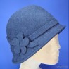 chapeau d'hiver bleu marine : couleur - bleu marine 5, taille - M.56.57cm