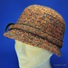 Chapeau cloche d'hiver mode : couleur - ocre, taille - 56.57cm