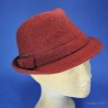 Chapeau femme rouille : couleur - rouille, taille - M.56.57cm