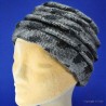 Bonnet toque : couleur - noir/gris, taille - unique de 54 cm à 58 cm