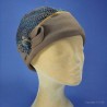 toque bonnet mode femme  hiver : couleur - gris, taille - Elastiqué 54 à 57cm