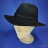 Chapeau en feutre noir : couleur - noir, taille - 59cm