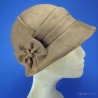 chapeau cloche femme doublée polaire : couleur - marron 0, taille - M.56.57cm