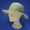 chapeau souple tresse cousue femme : couleur - toast, Taille Réglable - de 54 à 58cm lien intérieur