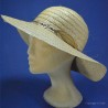 chapeau paille de plage femme : couleur - naturel 42, taille - 57cm