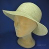 Capeline pliable chapeau femme : couleur - blanc, taille - M.56.57cm