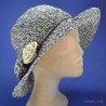 Chapeau pliable femme : couleur - naturel 42, Taille Réglable - de 54 à 58cm