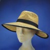 Chapeau d'été femme original : couleur - Sand-beige, taille - élastiqué de 54 cm à 59 cm