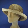 Chapeau d'invité de mariage pour femmes : couleur - naturel, taille - 57cm