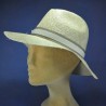 Chapeau paille papier femme : couleur - marine, Taille Réglable - par lacet de 54cm à 58cm