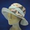 chapeau été beige en lin et viscose taille réglable : couleur - beige, Taille Réglable - par lacet 55 à 57cm