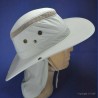 Chapeau de randonnée de brousse anti UV : couleur - Sand-beige, Mixte - Homme et Femme, taille - M.56.57cm