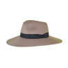 Chapeau anti UV fedora  femme roulable taupe : couleur - taupe, Taille Réglable - par lacet de 54cm à 58cm