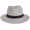 Chapeau anti UV homme femme  bord moyen ivoire : couleur - ivoire-noir, Mixte - Homme et Femme, Taille Réglable - par lacet de 54cm à 58cm